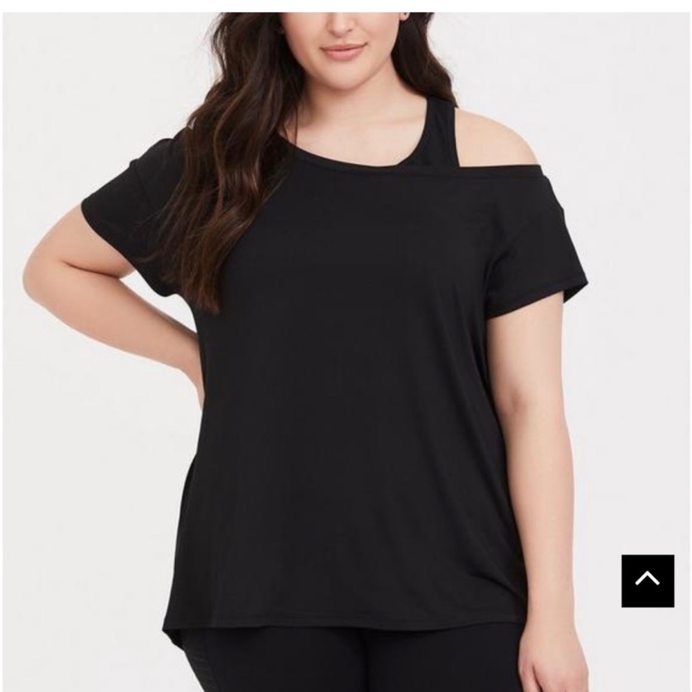 Off the shoulder active top.